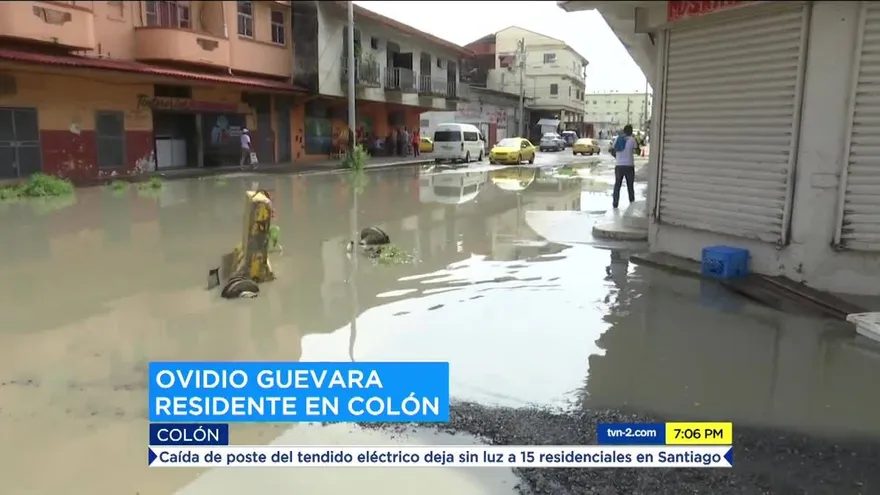 Paralización de trabajos por huelga empeora situación en calles de Colón