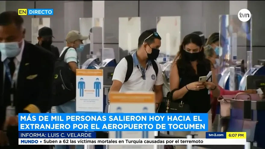 Más de mil personas viajaron al extranjero desde el Aeropuerto Internacional de Tocumen