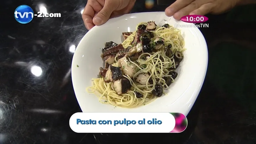 Receta - Pasta con Pulpo al Olio