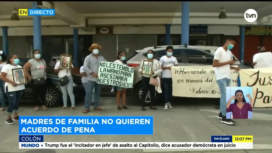 Familiares de jóvenes asesinados en Colón exigen justicia