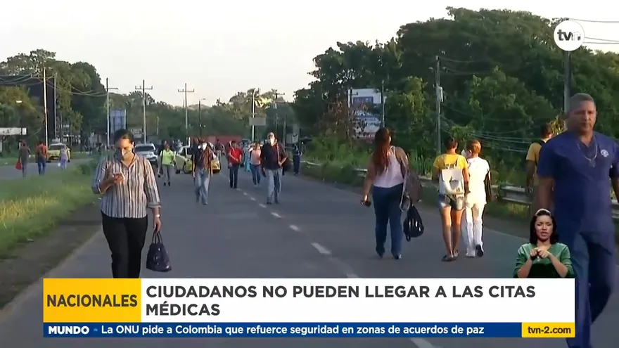 Protestas en Azuero se siguen concentrando en puente sobre río La Villa
