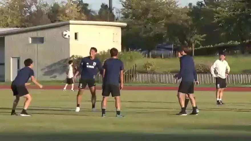 La selección de Japón, rivales de Panamá, también se preparan