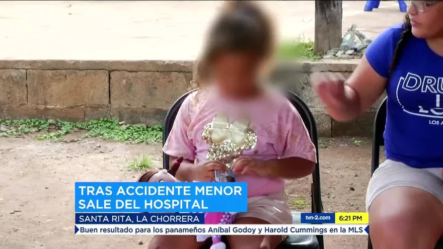 Menor que sufrió accidente junto a su mamá en Puente de las Américas está en casa