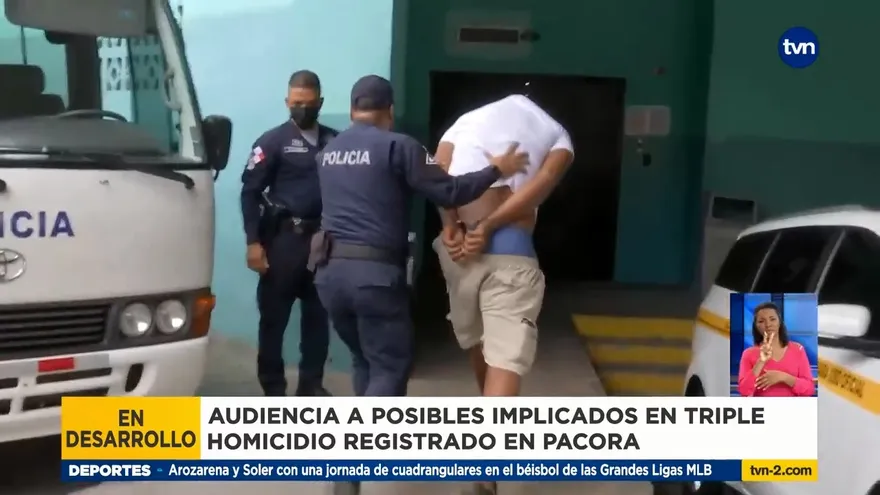 Realizan audiencia por triple homicidio en Pacora