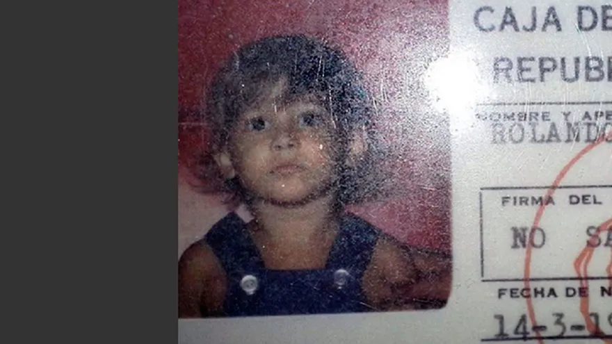 Rolando Aponte, foto de su infancia