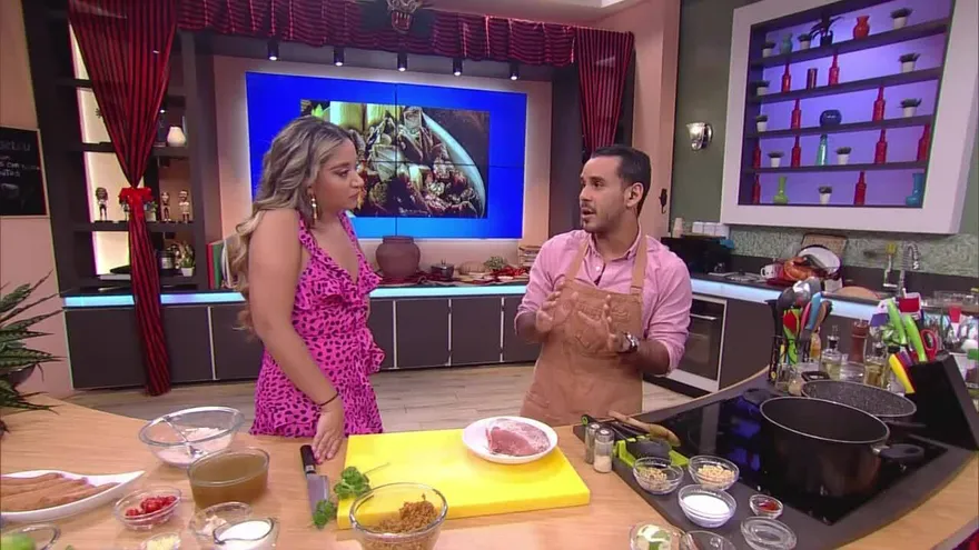 Alexis nos cocina una picada de lechona y chorizo