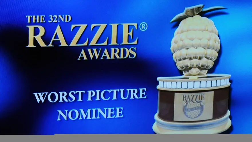 Foto archivo de los Golden Raspberry Awards conocido como los Razzie