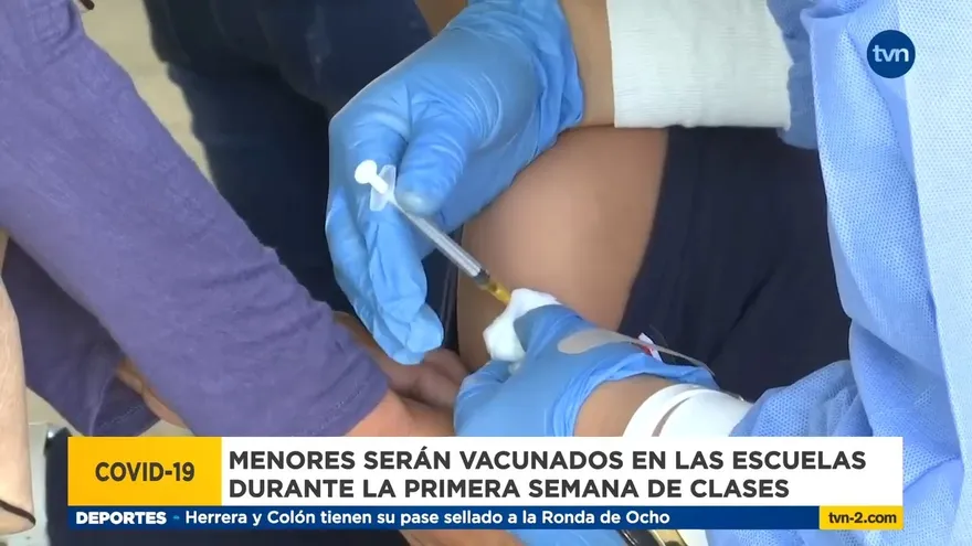 Menores de edad serán vacunados al inicio del año escolar