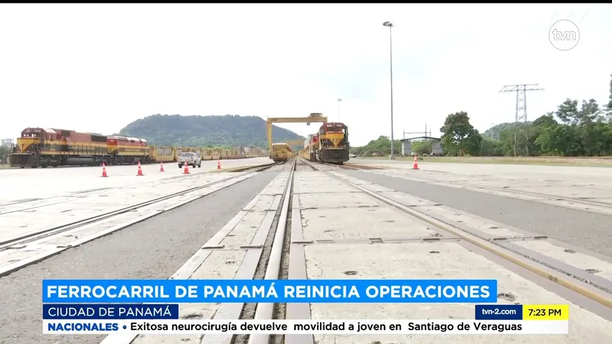 Ferrocarril de Panamá reanuda operaciones