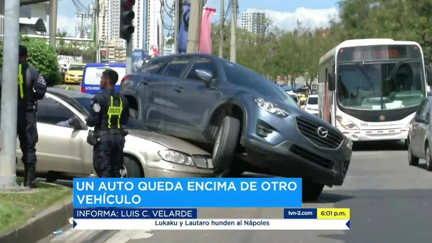 Accidente de tránsito en la vía Ricardo J. Alfaro