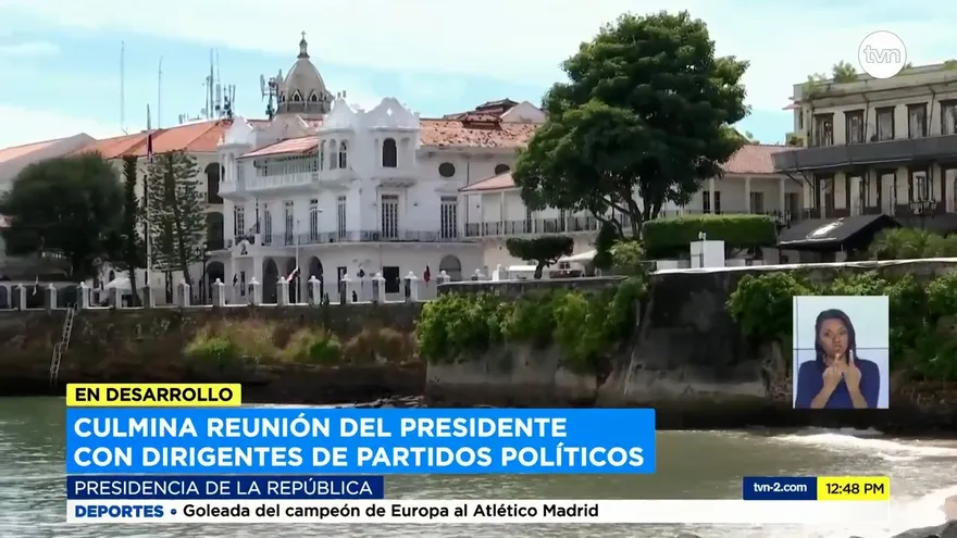 Finaliza reunión entre líderes políticos y presidente Cortizo