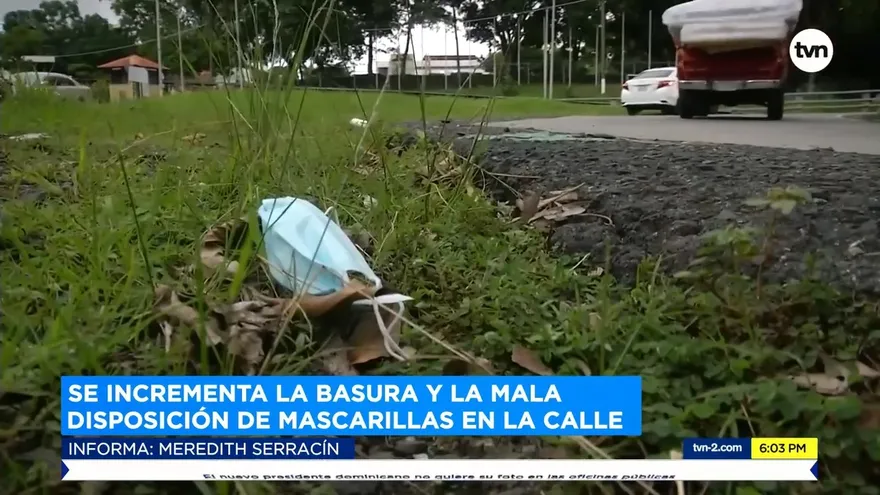 Se incrementa la mala disposición de las mascarillas en la ciudad capital