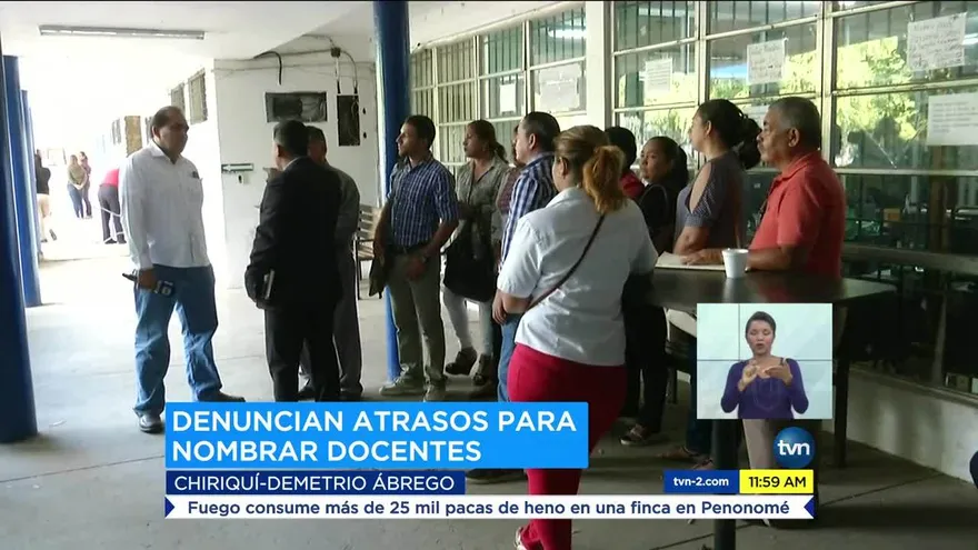 Docentes en Chiriquí a la espera de nombramientos del Meduca