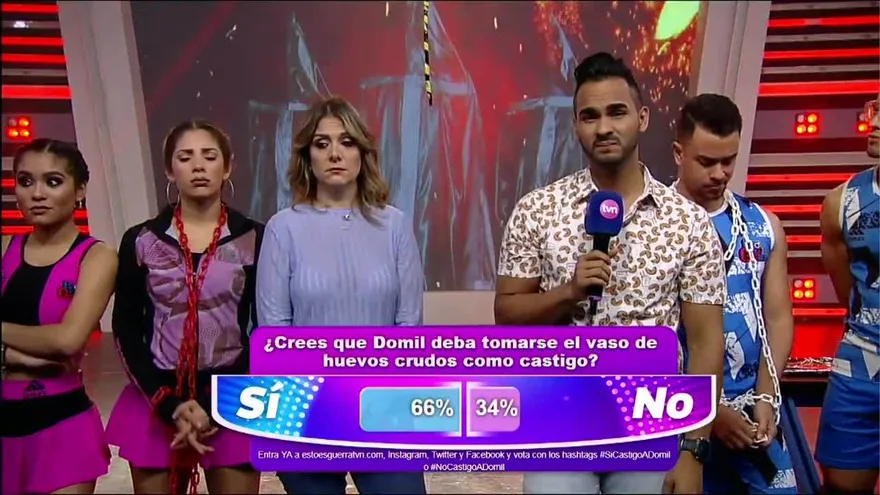 ¡OMG! El Tribunal castiga en vivo a Domil y lo vuelve guerrero por un día además del castigo de redes sociales!