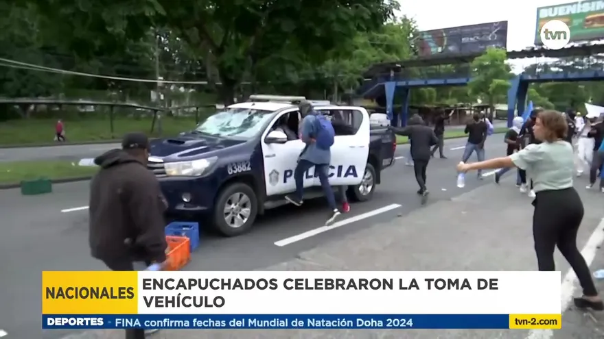 Sin esclarecerse oficialmente la toma de una patrulla en protesta universitaria