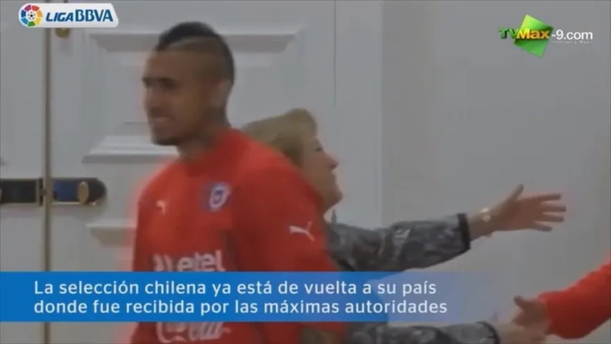 Gran recibimiento en la vuelta a casa de Chile