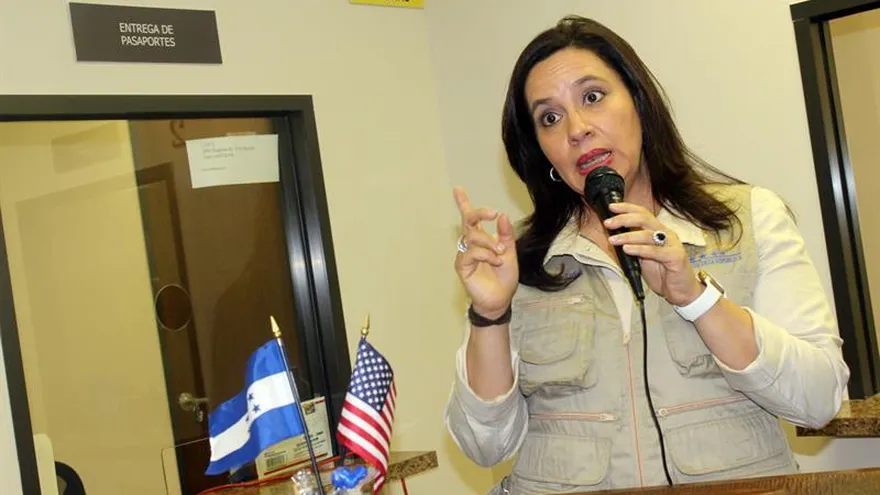 La primera dama de Honduras, Ana García de Hernández.