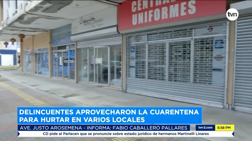 Hurto en 4 locales de la ciudad en plena cuarentena