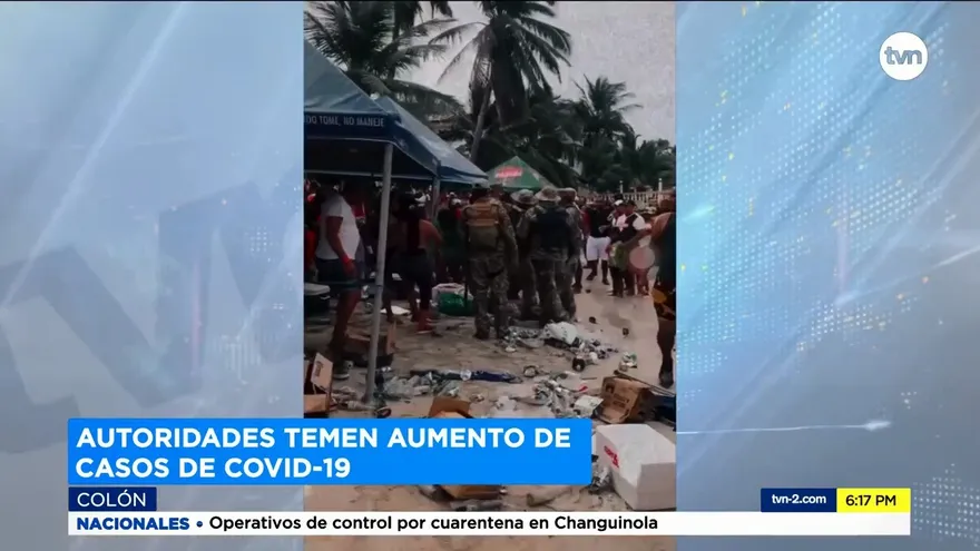 Aglomeración en playas de Colón preocupa a las autoridades