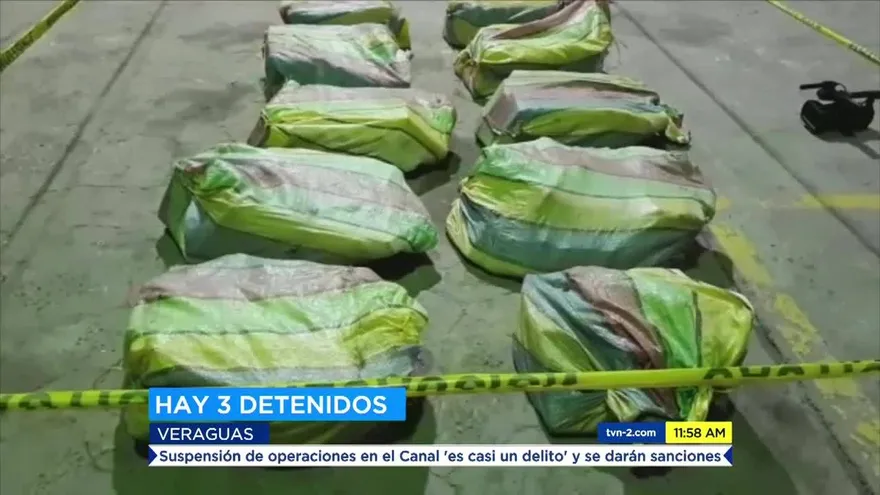 Tres detenidos por decomiso de drogas en Veraguas