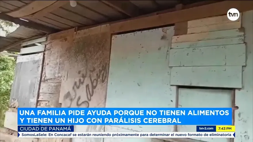 Una familia pide ayuda porque no tienen alimentos y tienen un hijo con parálisis cerebral