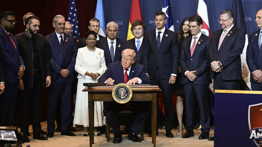 Trump anuncia una alianza de 17 países americanos para 'destruir' a los cárteles