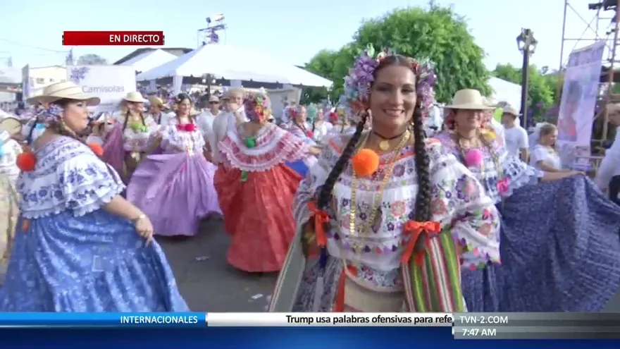 Todo listo para el Desfile de las Mil Polleras