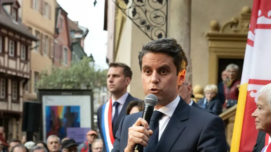 El ex primer ministro francés Gabriel Attal.