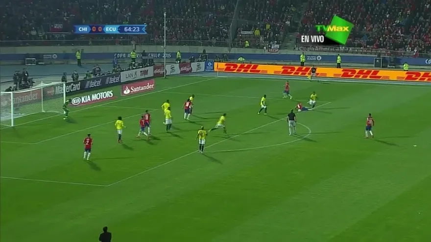 Gol de Vidal Min. 66, Chile 1-0 Ecuador