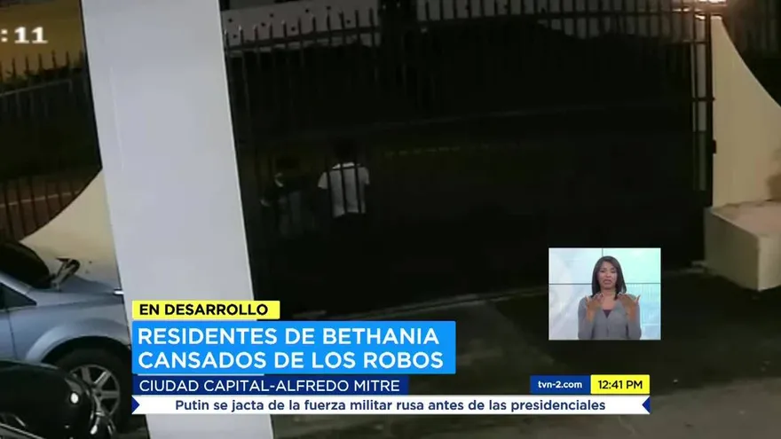 Inseguridad en Bethania alerta a residentes