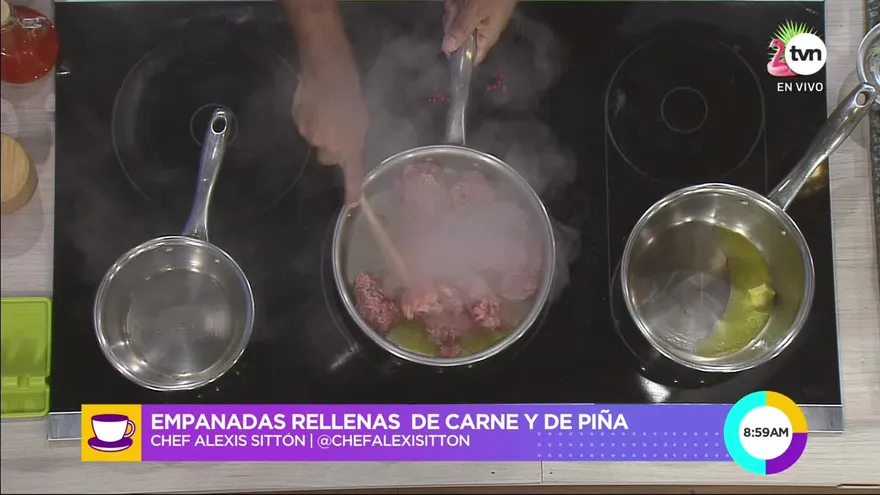 Deliciosas Empanadas rellenas de Carne y Piña