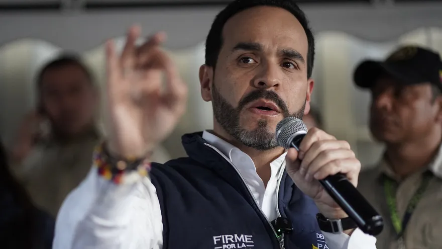 El candidato presidencial de derecha colombiano Abelardo de la Espriella, del movimiento Defensores de la Patria.