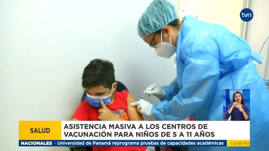 Avanza la vacunación de niños en Los Santos