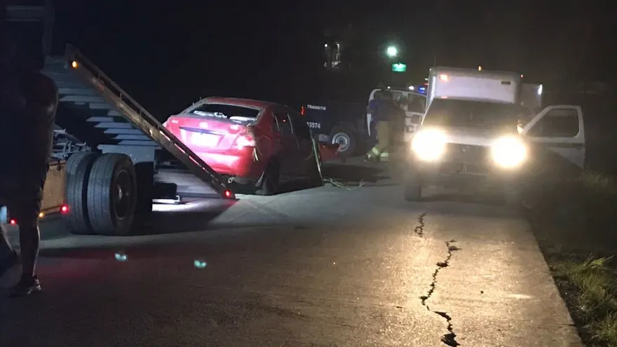 Accidente en el Puerto de Vacamonte