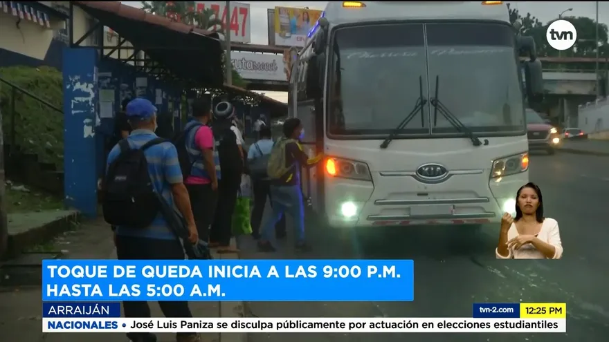 Ciudadanos de Arraiján opinan sobre nuevo horario de toque de queda