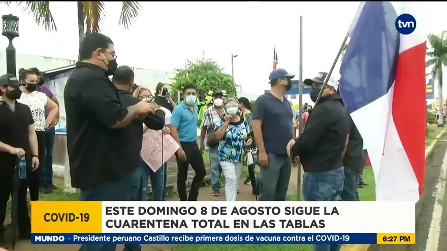 Cuarentena total de este domingo se mantiene en Las Tablas