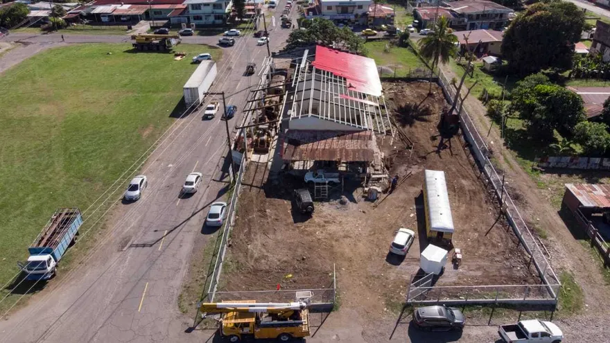 Estación del ferrocarril en Bugaba Chiriquí.