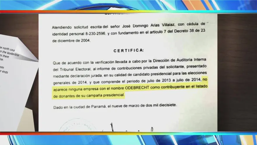 ‘Mimito’ Arias dice que no recibió donaciones de Odebrecht