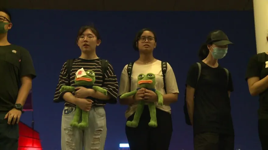 "Pepe la rana", nueva mascota del movimiento prodemocracia en Hong Kong