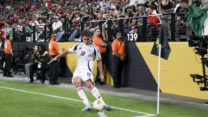 Brandon Aguilera de la selección de Costa Rica en la Copa Oro 2025