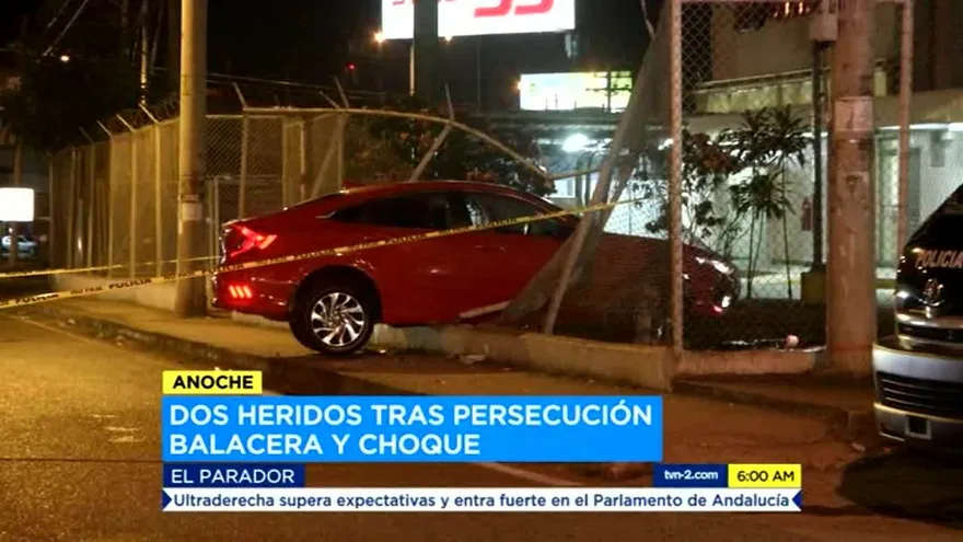Dos heridos por una persecución