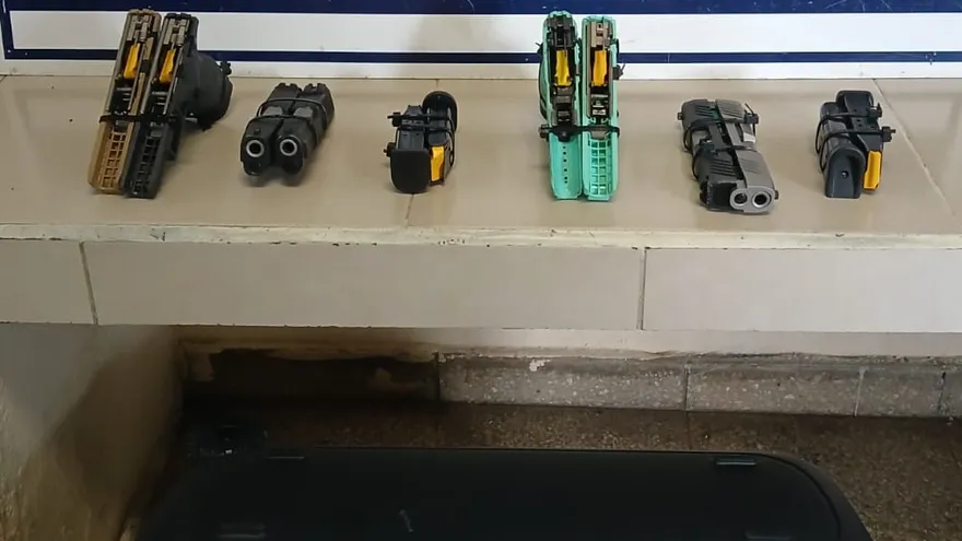 Armas decomisadas por la Policía Nacional