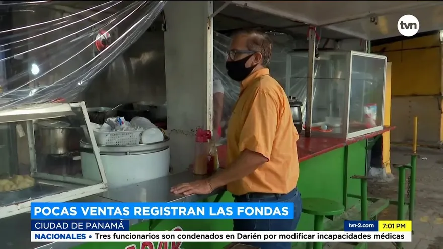 Pocas ventas registran las fondas