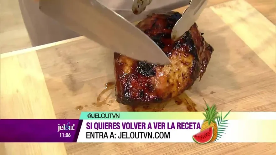 Puerco liso a la brasa