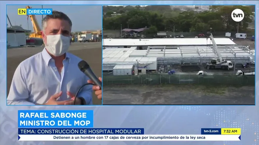 Hospital modular para pacientes de COVID-19 tienen un avance de 71%