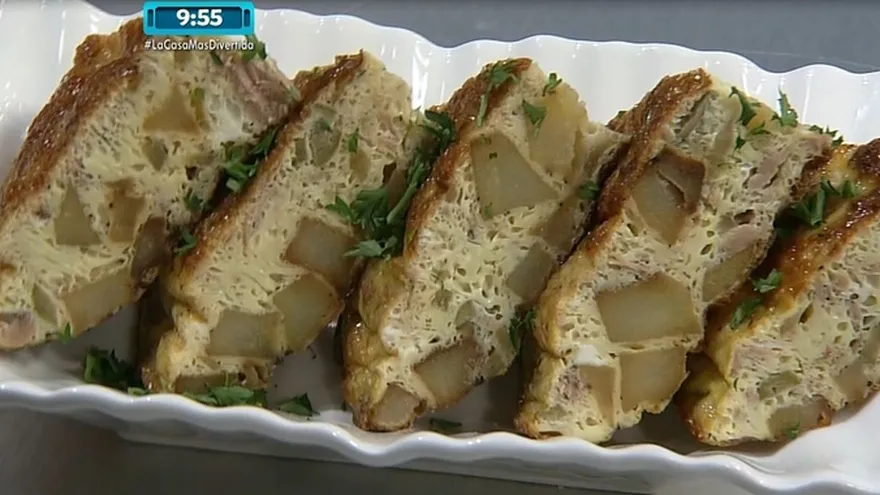 Tortilla de papas con atún