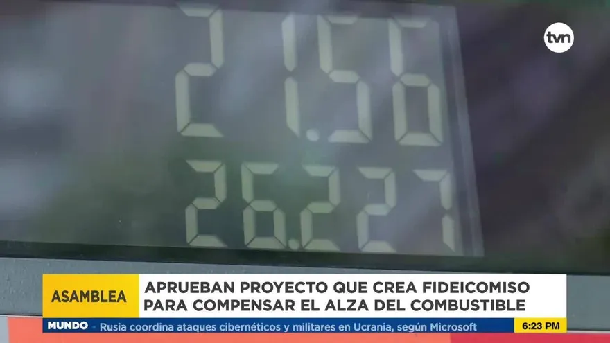 Asamblea aprueba proyecto de ley que crea un fideicomiso por alza del combustible