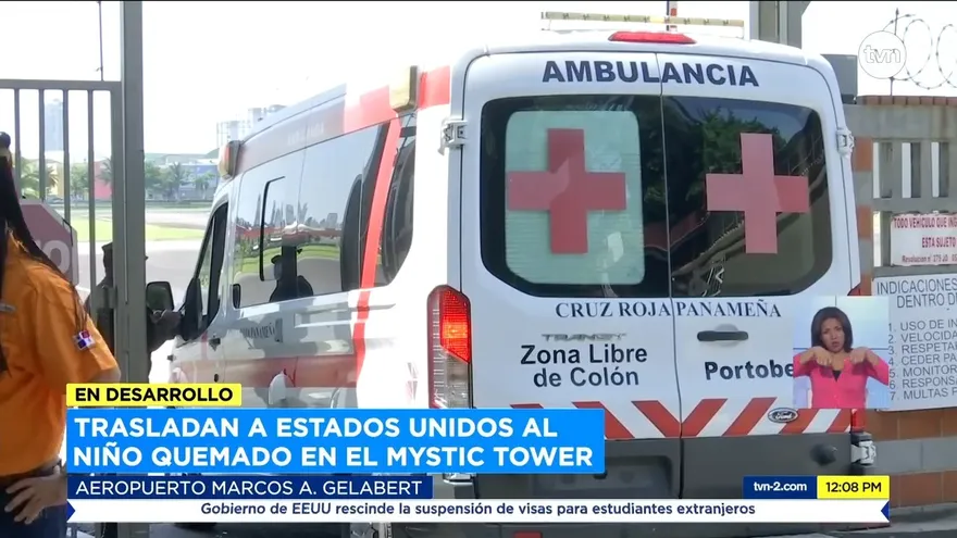 Menor herido de explosión será trasladado a Estados Unidos