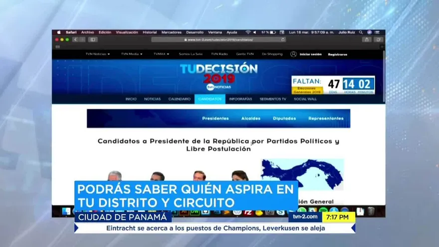 TVN-2.com habilita buscador de candidatos políticos