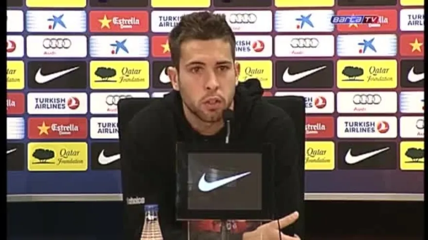 Jordi Alba: "Me encuentro bien y acoplado al equipo"